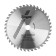 Disk of tundra wood, standard cut, 300 x 32 mm (rings at 22.20.16), 40 teeth