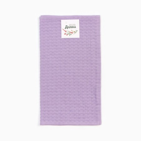 Set of Kit. Loniton "Dolyana" lavender 35x60cm-2pcs., 100% hl, waffle, 220 g/m2-4