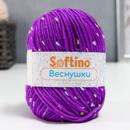 Yarn 60% acrylic, 30% cashmere, 10% silk "spring" 50 g 80 m color 09 purple