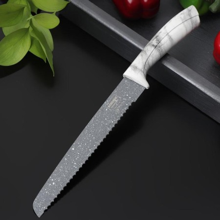 Knife Kitchen Bread share "Marble", blade 20 cm