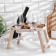 Table - tray with a menage and folding legs "My kitchen -Moi Rules" d = 30x2.8 cm, birch
