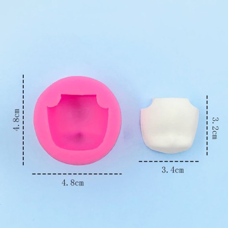 Silicone universal "silhouette", the size of the product - 3.4 × 3.2 cm