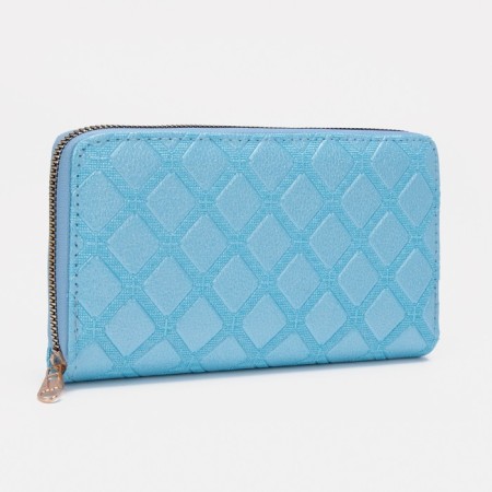 Women's wallet with lightning, blue color