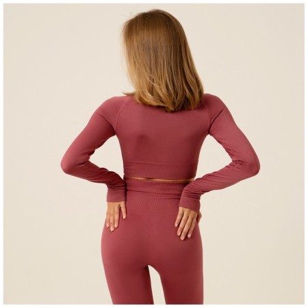 Sports top with long sleeve Sangh, p. S, powder color-1