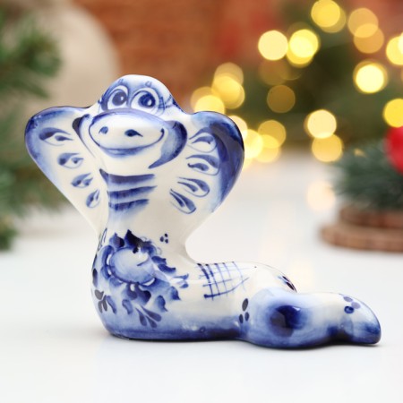 Souvenir "Vasilisa Snake", Gzhel, 8 cm-1