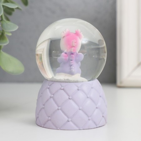 Souvenir Polystone Water Ball Light "Baby Dinosaurus" MIX 4x4x6.7 cm-5