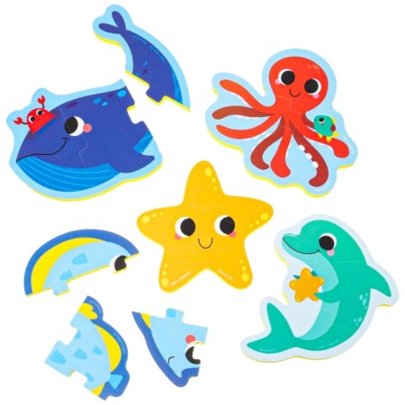 Soft puzzle for kids "sea friends", 5 puzzles, crush me-9
