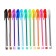 Set of gel pens, 12 colors, metallic