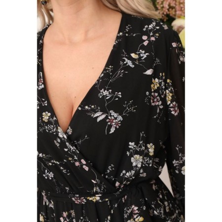 Female dress, size 46, black color-4
