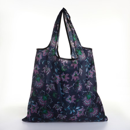 Household bag without fastening, folding, black color-1