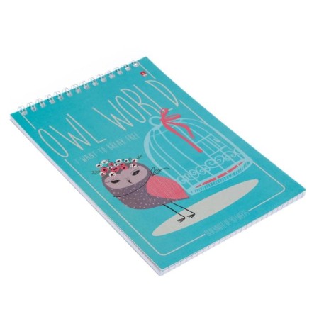 Notepad A5, 40 sheets on the crest "Owls", mix-1