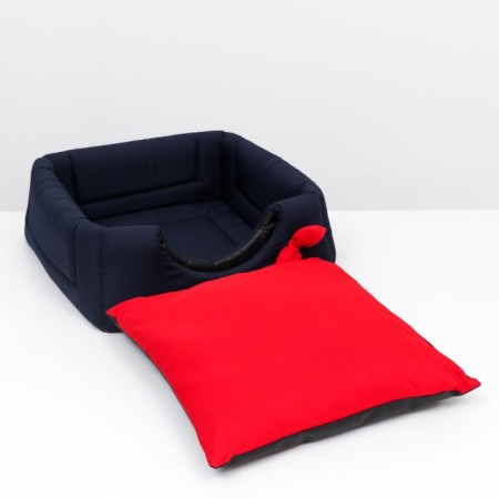 Transformer House "Samanka" 45 x 45 x 36 cm, red-blue-9