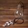 Florarium "on the suspension" 23 cm light bulb 15x9 cm d-5.5 cm