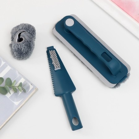 Brush transformer with a microfiber nozzle, 19 × 6 cm, additional brush