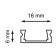 Feron, Cab262, 2 m, 2 m, white color profile