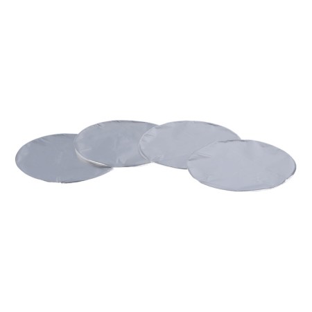 Foil is round, a set of 50 sheets without holes, D-12 cm, 3 packages-2