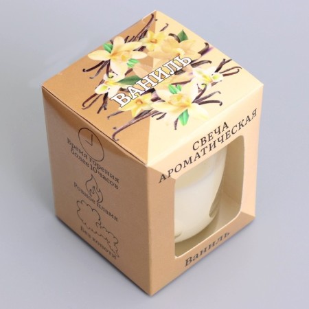 Aromatic candle in glass 5x6cm, vanilla-6