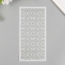 Stencil of the background plastic 