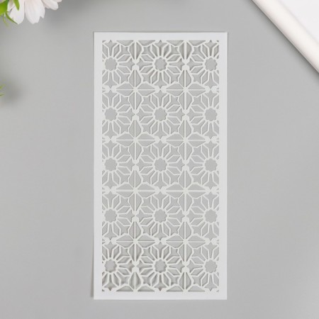 Stencil of the background plastic "Eastern patterns" 10x20 cm