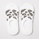 Invisible socks female "leopard" Color white, size 23-25 ​​(36-40)