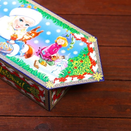 Gift box "Santa Claus and Snow Maiden" 26 x 14 x 7 cm-4