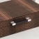 Casket wood to the leatherette "Coffee python" 25x15x6.5 cm