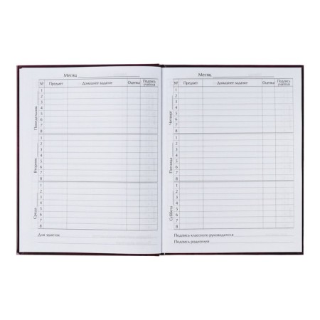 Universal diary for grades 1-11, cats 3, solid cover 7BC, glossy lamination, 40 sheets-6