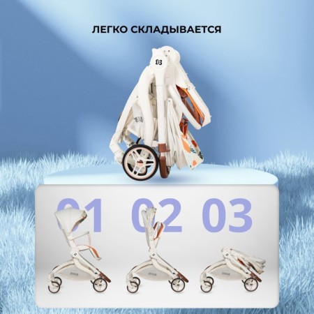 Walking stroller Farfello Stella STL, Color Perfect White-6