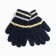 Children's gloves, dark blue color, size 15 (7-8 years)