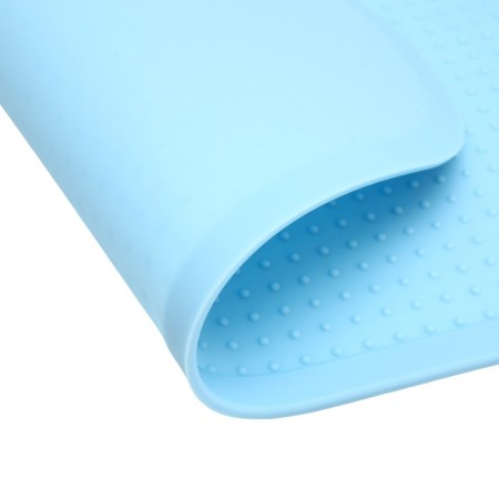 Silicone rug for a bowl, 40 x 30 cm, blue-4
