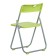 Folding chair on a metal frame, green