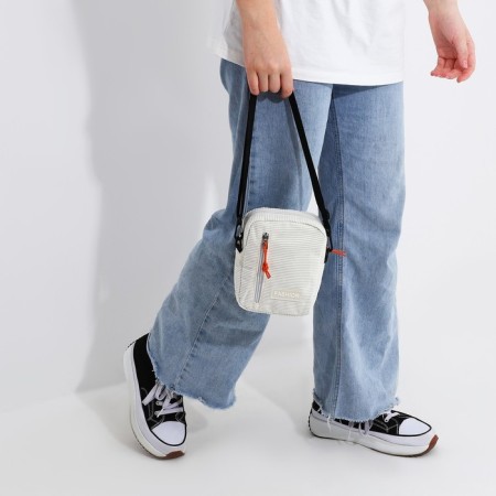 Youth bag with lightning, external pocket, white color-2