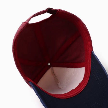 Men's cap "Ibiza", raspberry color, size 56-58-3