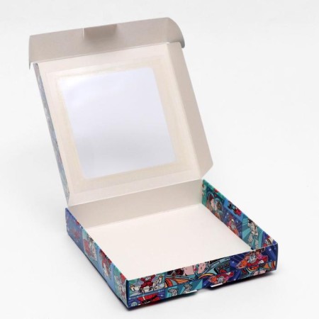 Self-assembly box "Pop-Art Hero New Year", 16 x 16 x 3 cm-1