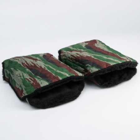 Mittens-Mufts on the handle of the stroller, 2 pcs., Quilted, camouflage color-2
