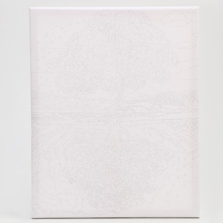 Picture on numbers on a canvas with a subframe of "Change of time", 40 x 50 cm-4