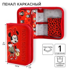 Penal frame, 1 section, 140x210x40 mm, folding pocket, tissue, Minnie Mouse