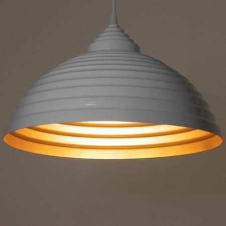 Lamp Bayerlux "Dome" 1x40W E27 with a white-gold 40x40x22-122 cm-3