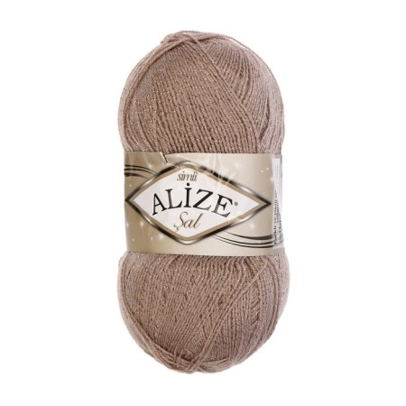 Yarn "SAL SIM" 95% acrylic, 5% metallic 460m/100g (541 mink)-1