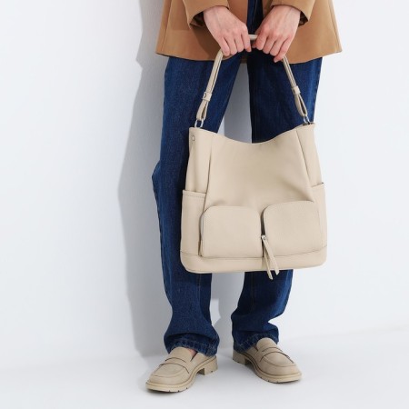 Board of lightning, 3 external pockets, beige color-7