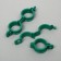 Garden clip, d = 20 mm, set 100 pcs., Green, Greengo