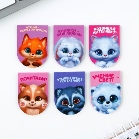 Magnetic bookmarks on the Braverata substrate, 6 pcs-2