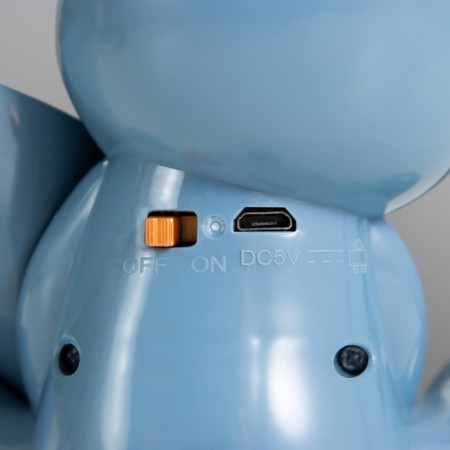 Table lamp with a "bear" LED 2W 3000K USB battery blue 15x14x30 cm-8
