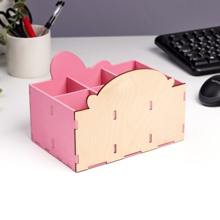 Organizer for storing trifles "Ballerina" 6 departments, 18.7x12.5x12.5 cm-3