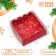 Cookie box, confectionery packaging, "New Year's Post", 7 x 7 x 3 cm, New Year