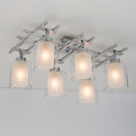 Citilux “Rivoli” CL104160, 56x36 cm, 6x75W, E27, Gray color-3