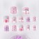 Children's false nails "Milahi", 12 pcs, a set with a bracelet and hairpins