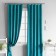 Set of curtains "Tina", size 2x145x270 cm, turquoise color