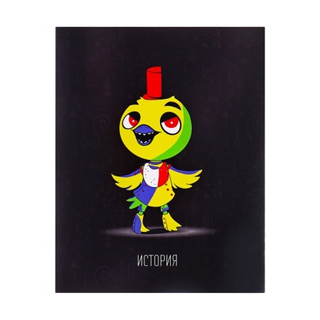 Notebook object neon animals Calligrata Top 48l CL History, chalk cards, neon print, offset