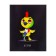 Notebook object neon animals Calligrata Top 48l CL History, chalk cards, neon print, offset